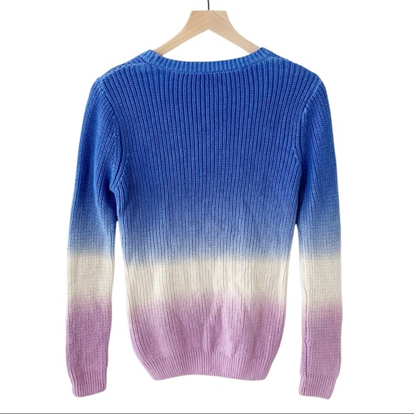 Volcom Pastel Ombré Cable Knit Sweater Blue/Lilac - Picture 4 of 11